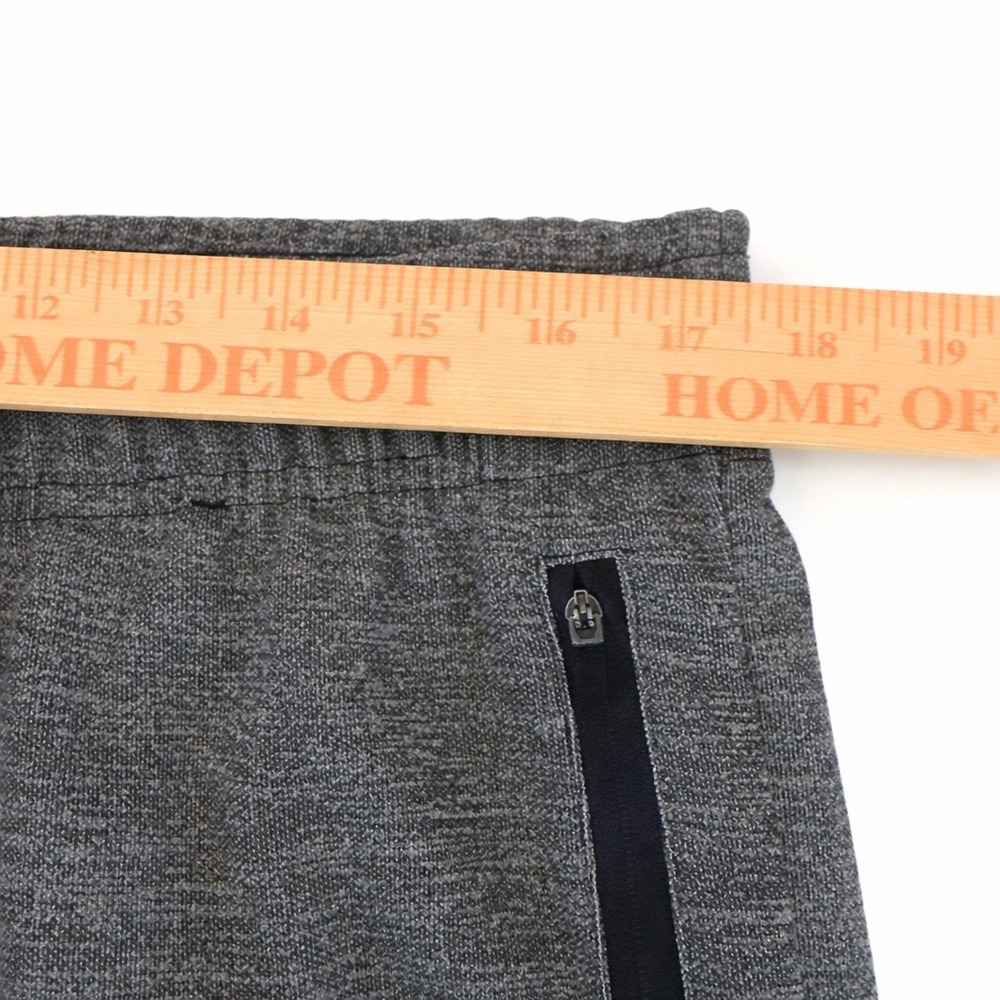 NBA Mens Basketball Athletic Shorts Gray Heather Zipper Pockets Size Large - Picture 4 of 6
